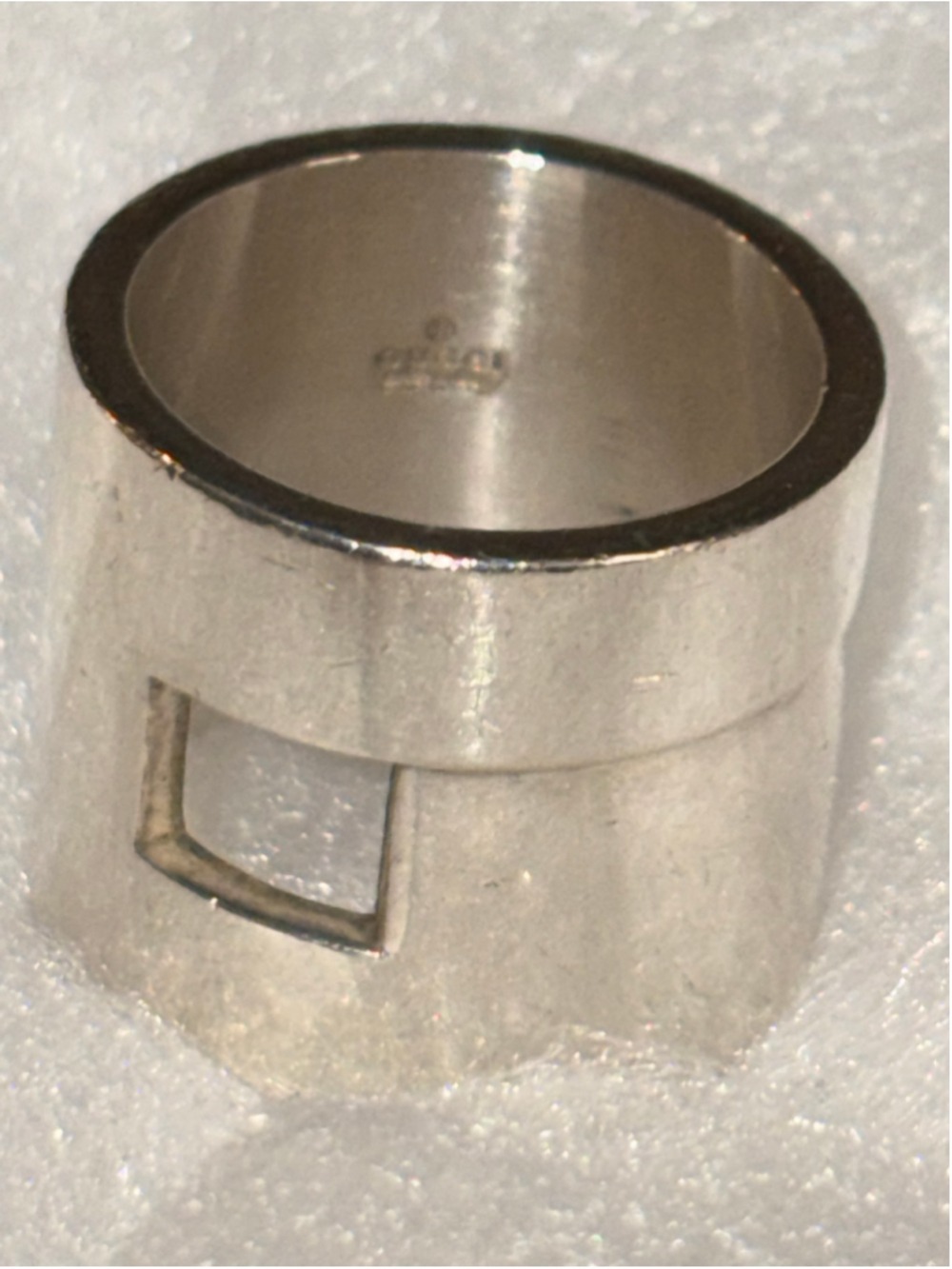 Gucci Silver Ring Size 4.5